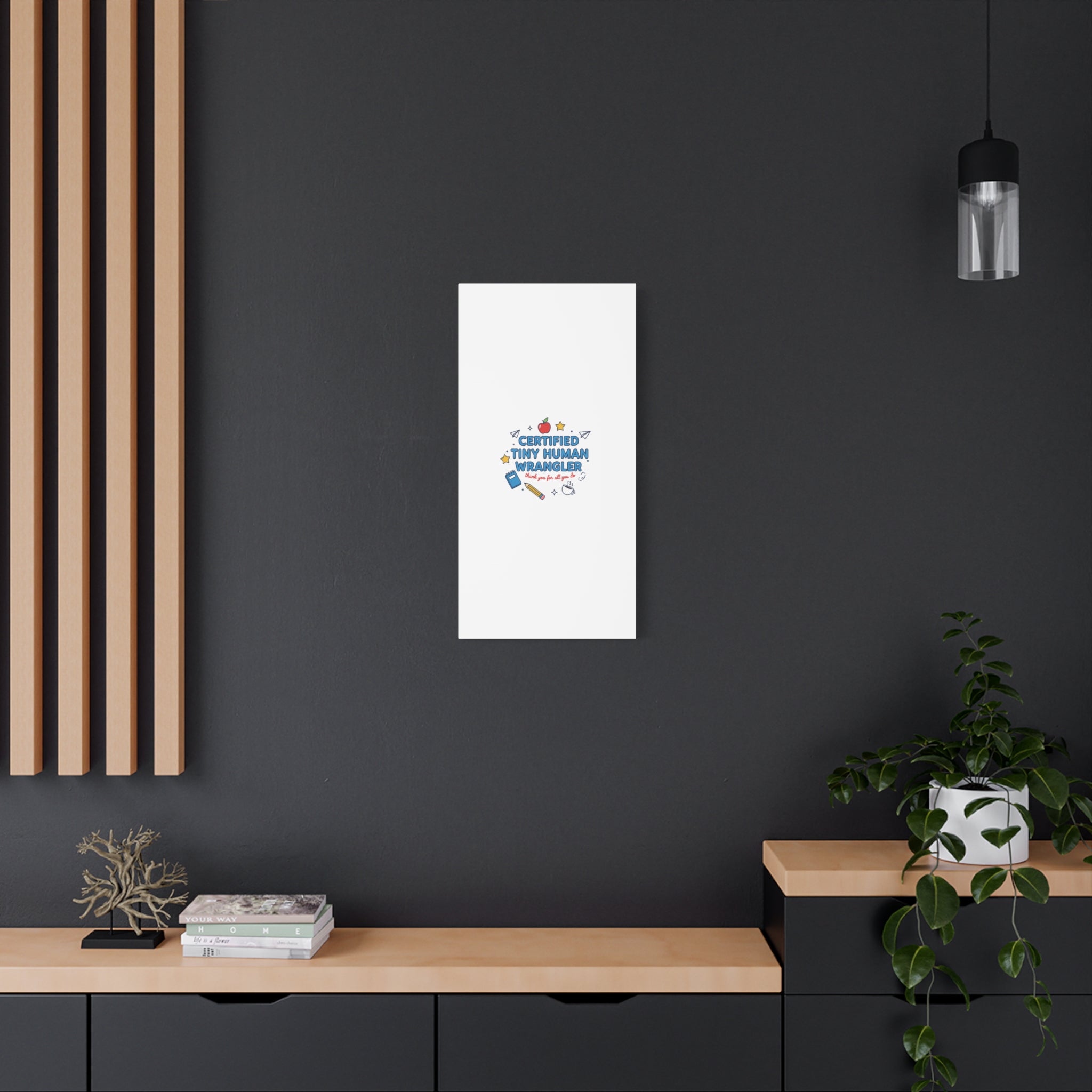 Certified Tiny Human Wrangler Canvas | teacher appreciation gifts, teacher life