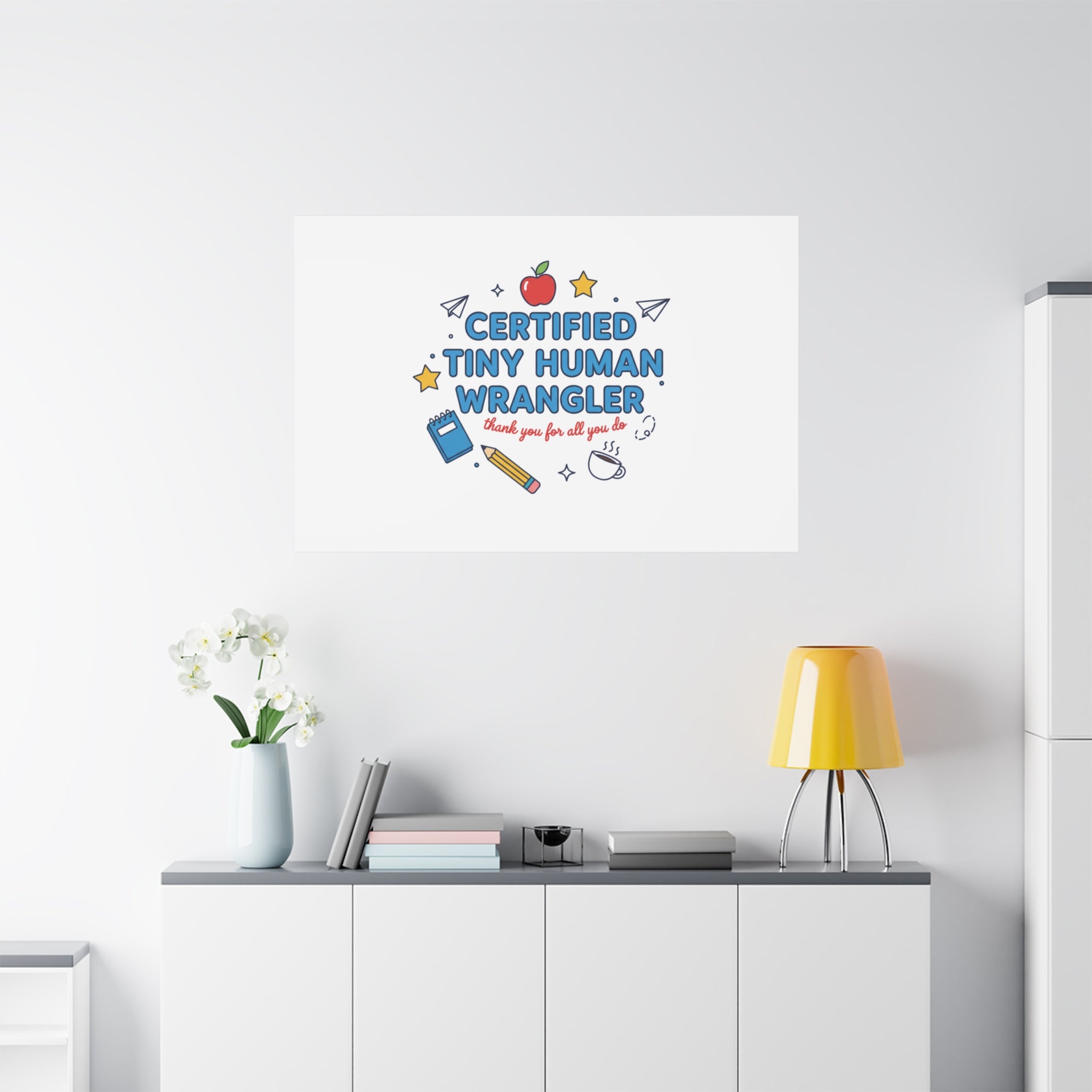 Certified Tiny Human Wrangler Canvas | teacher appreciation gifts, teacher life