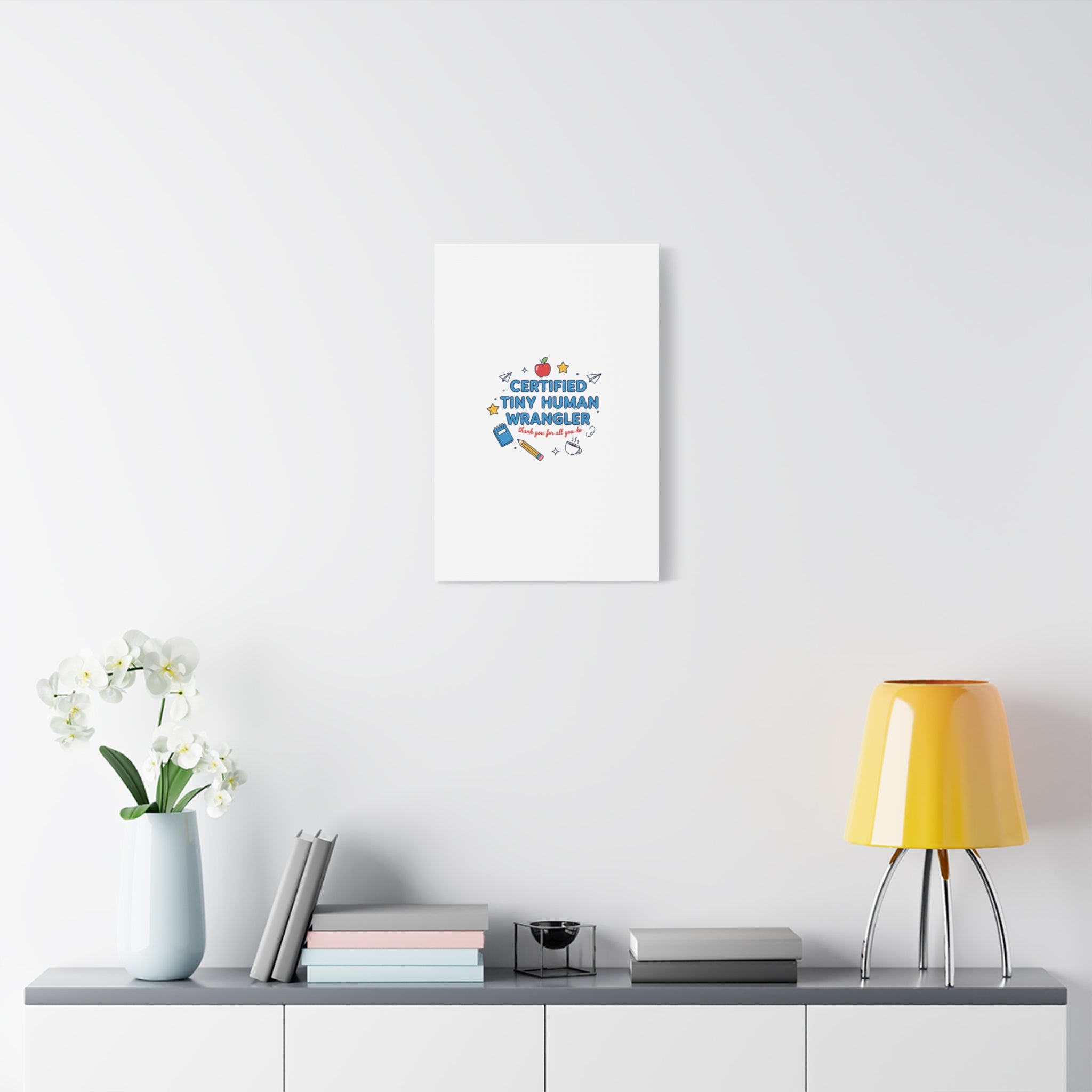 Certified Tiny Human Wrangler Canvas | teacher appreciation gifts, teacher life