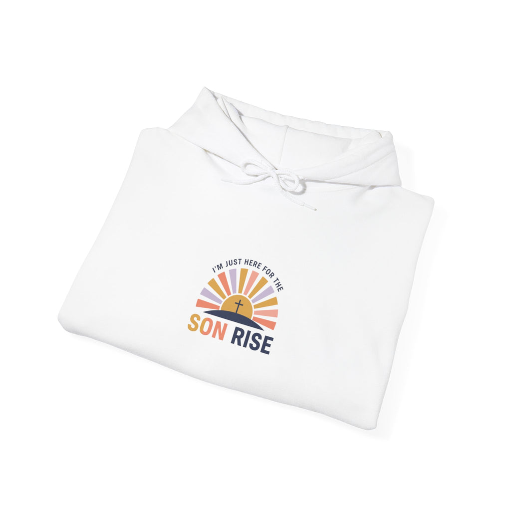 Son Rise Sunrise Design Hoodie | Christian Easter shirt, faith-based humor