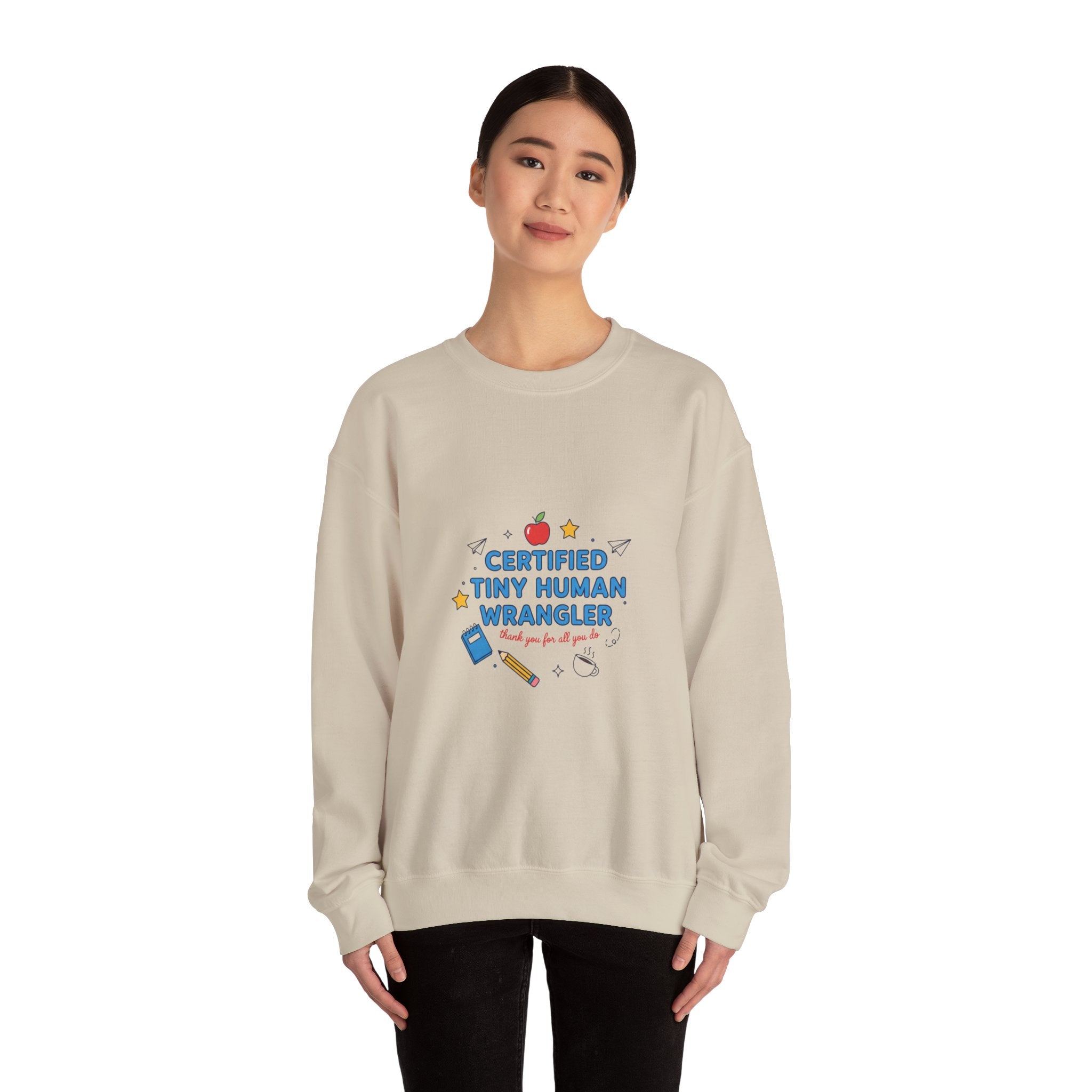 Certified Tiny Human Wrangler Sweatshirt | teacher appreciation gifts, teacher life