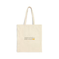 Tote Bag — "Unpack and see what’s inside" Minimal Canvas Shopper