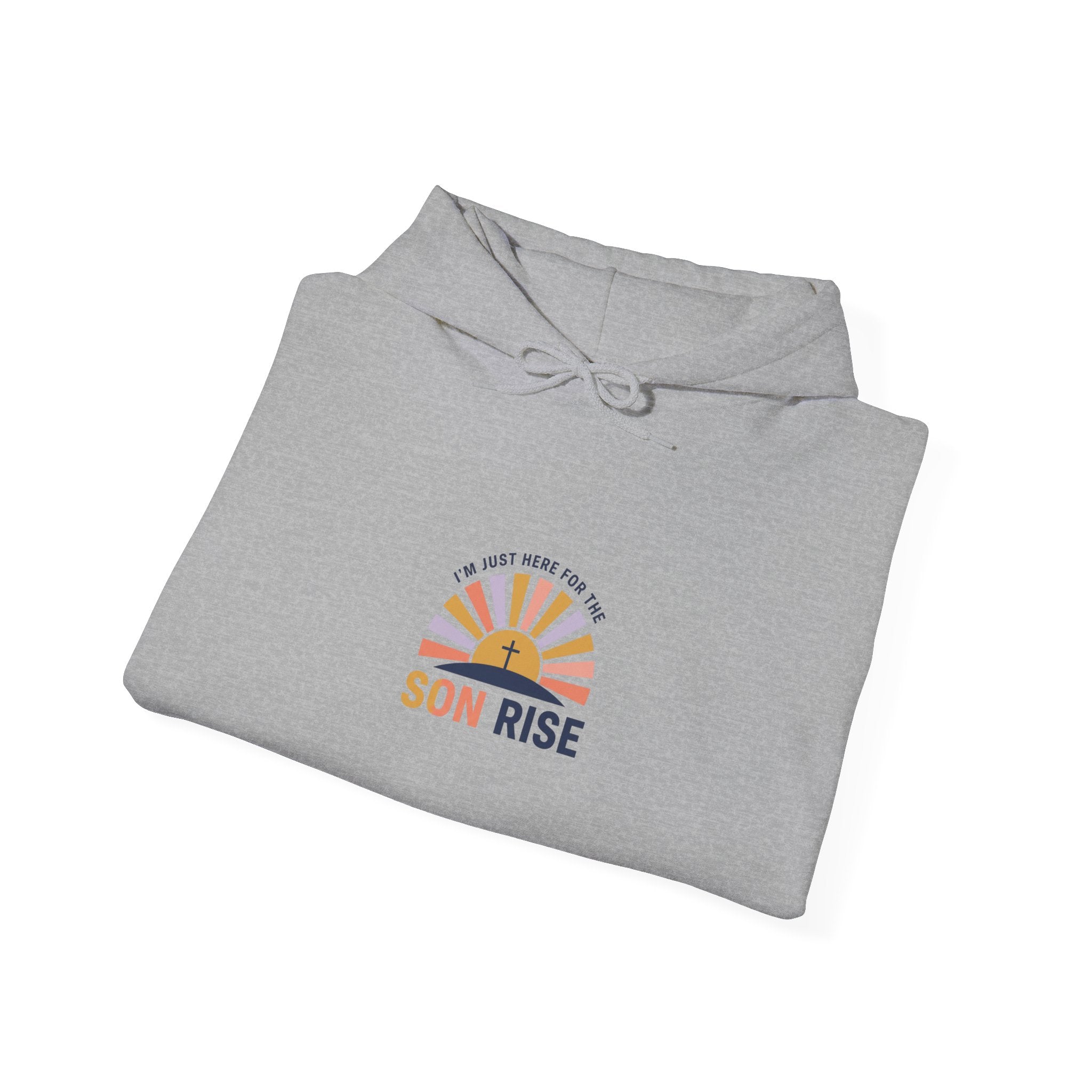 Son Rise Sunrise Design Hoodie | Christian Easter shirt, faith-based humor