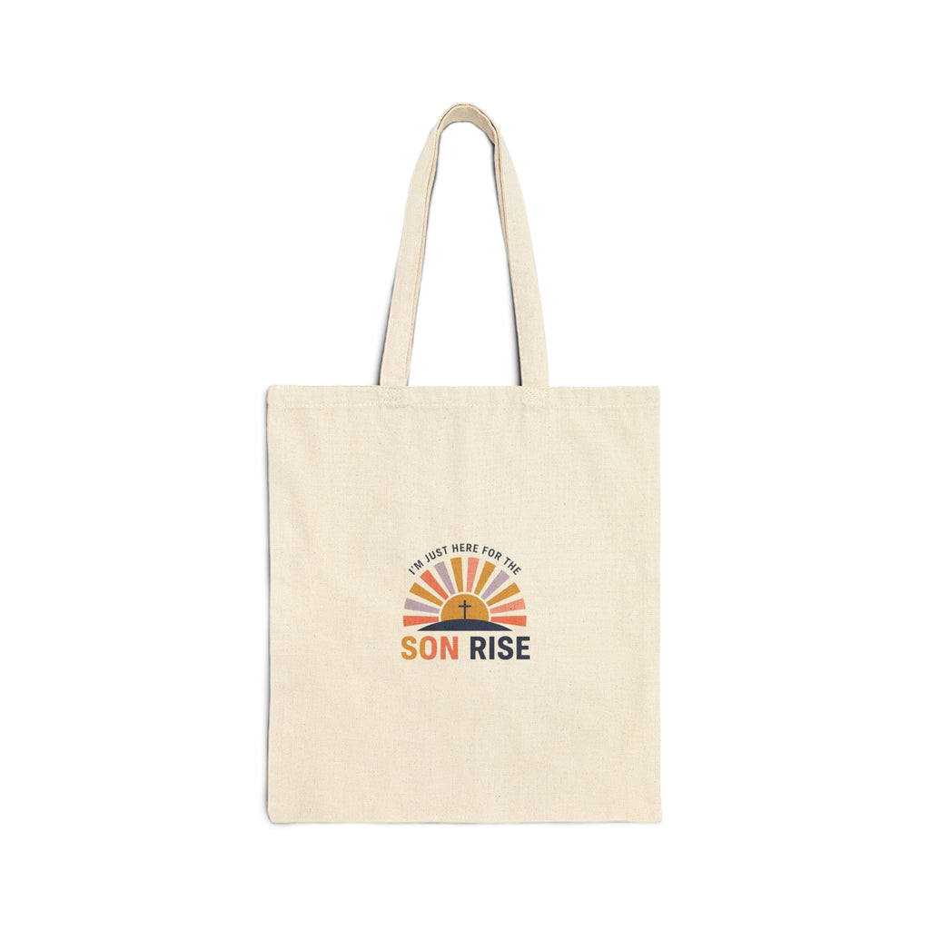 Son Rise Tote, Christian Easter tote, faith-based Easter bag | He is risen