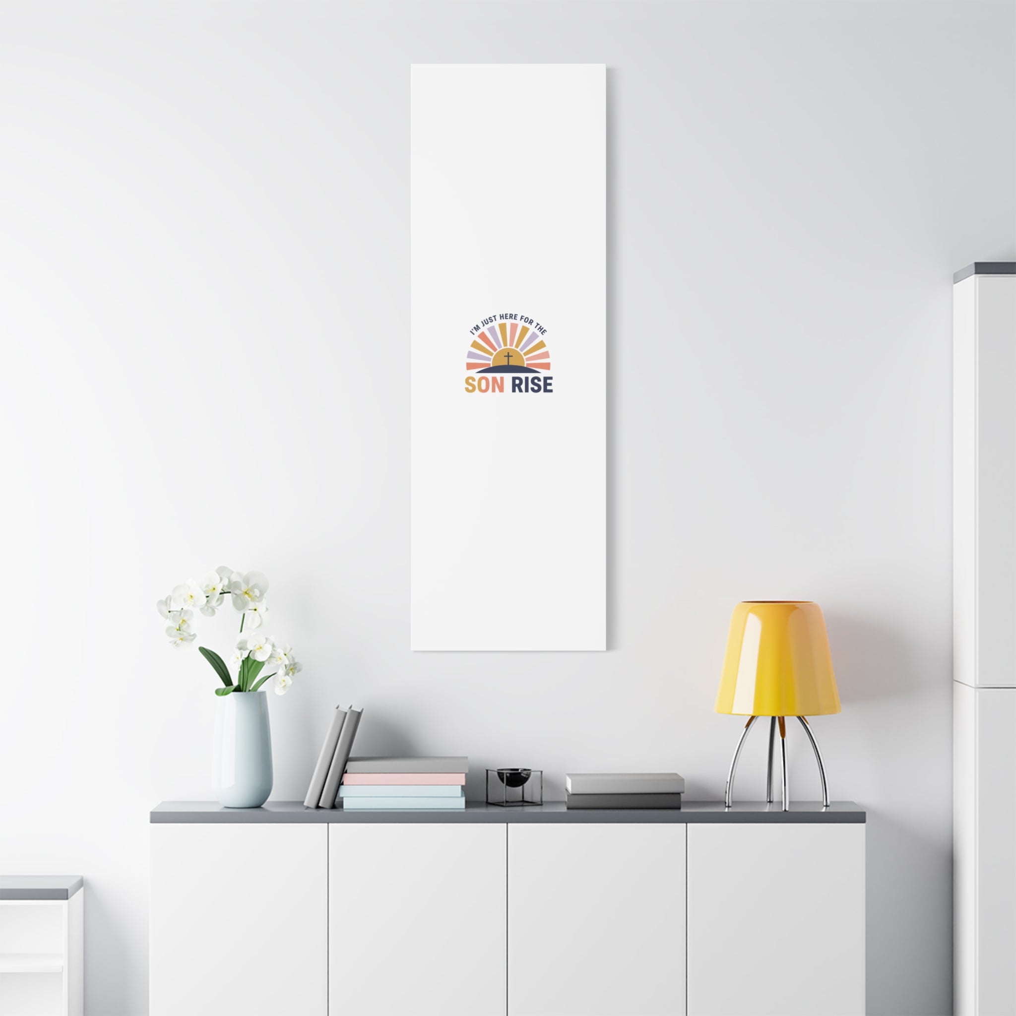 I'm Just Here for the Son Rise Canvas | Christian Easter Wall Art, Faith-Based Humor