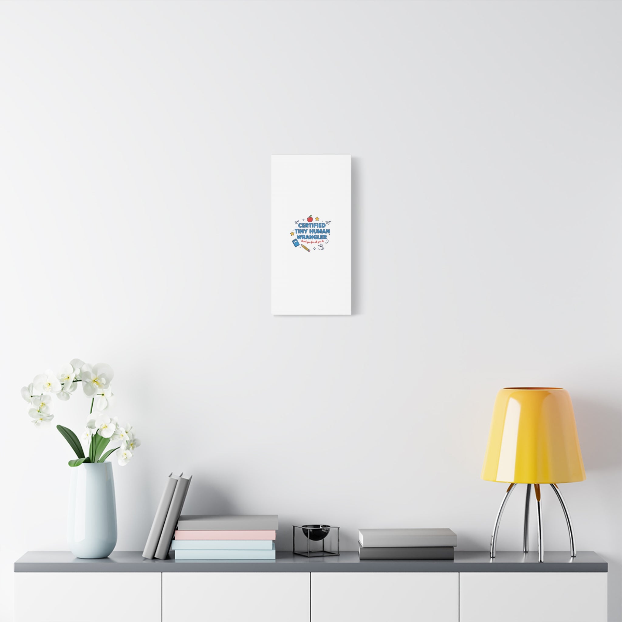 Certified Tiny Human Wrangler Canvas | teacher appreciation gifts, teacher life