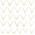 Cazador Minimalist Initial A-Z Letter Necklace for Women Alphabet Stainless Steel Choker Chains Jewelry Birthday Gift Wholesale