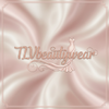TLVbeautywear Rose Gold Glitter Logo with Dress